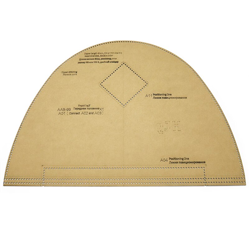 DIY Mochila De Cuero hecha a mano, patrón de dibujo, plantilla de papel Kraft, molde de bolsa de cuero, plantillas de costura, suministros