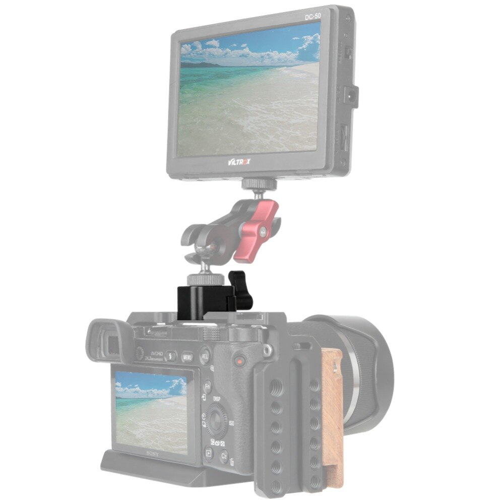 NICEYRIG Camera Klem Quick Release Nato Klem Mount met 3/8 "1/4"-20 en M2.5 Schroef Hole Camera monitor Houder Snel 1/4"