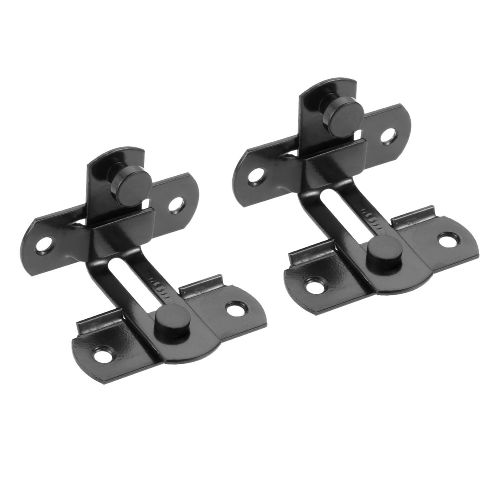 2Pcs Stainless Steel 90 Degree Door Latch Buckles Furniture Lock Hasp For Sliding Door Cabinet Drawer Anti-Corrosion Buckle: L