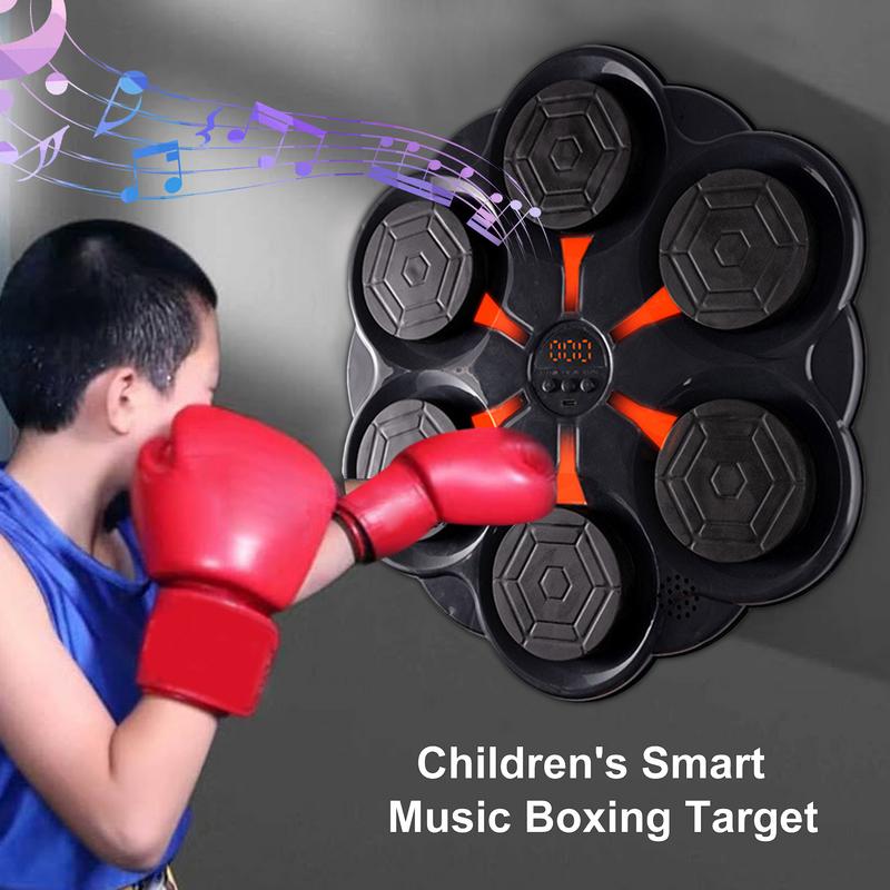 Music Boxing Machine Wall Mounted Electronic Boxing Target Music Boxing Target for Adults Kids Home Interactive Punching Trainer