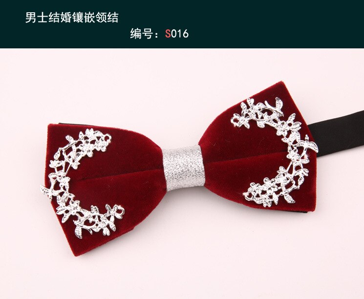 Linbaiway Luxe Banket Strikjes Voor Heren Shirt Rode Strikjes Formele Kleding Business Bowtie Man Strik Tuxedo Gravata Borboleta: 016