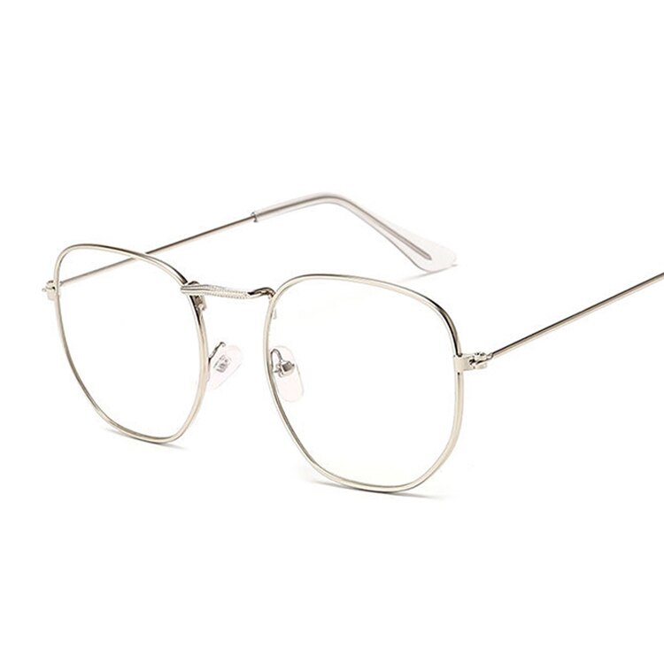 Transparent Round Glasses Clear Frame Women Spectacle Myopia Glasses Men EyeGlasses Frame Nerd Optical Frames Clear: Silver Trans