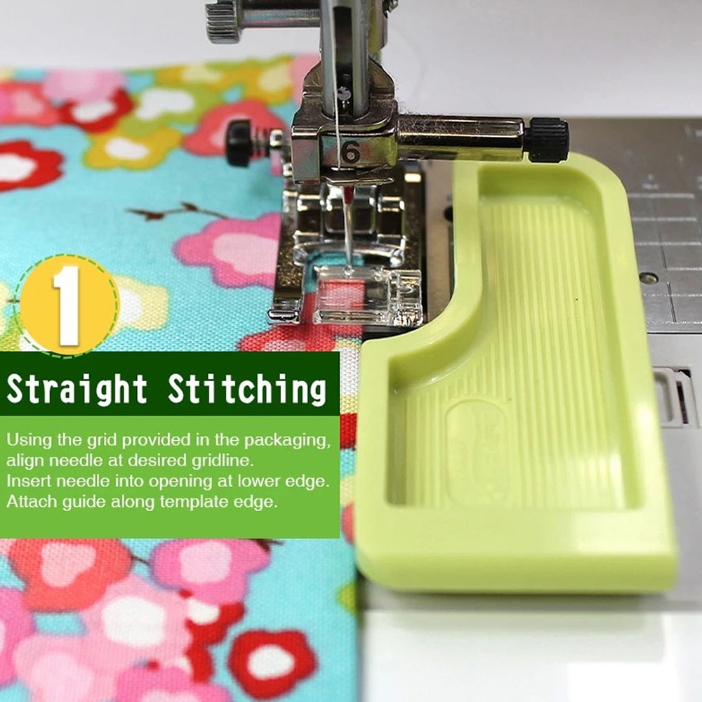 Multi-functional Sewing Seam Guide Positioning Plate Interlock Guide Grid Measure Keeper Template DIY Sewing Tool Accessory