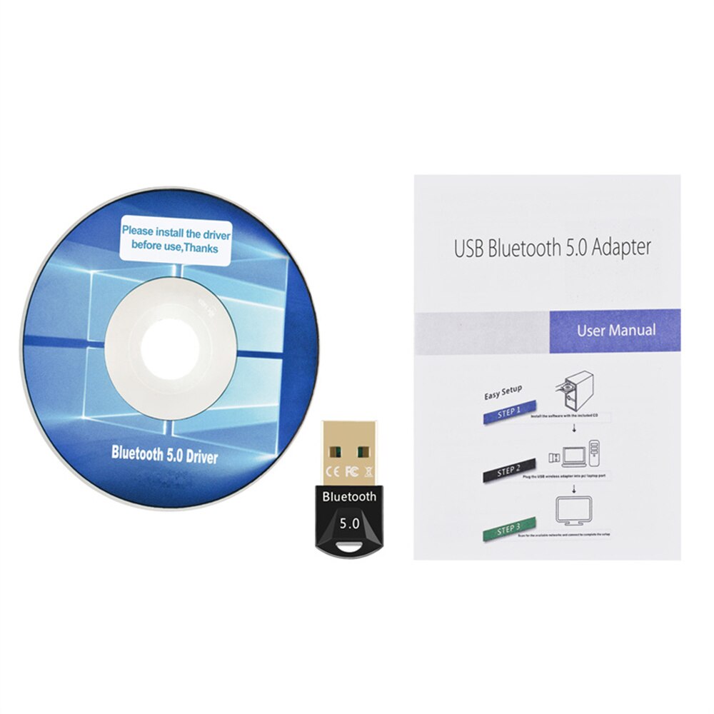 Adaptador USB Bluetooth 5,0, receptor USB para PC y PC, adaptador inalámbrico transmisor para PC, Bluetooth 4,0