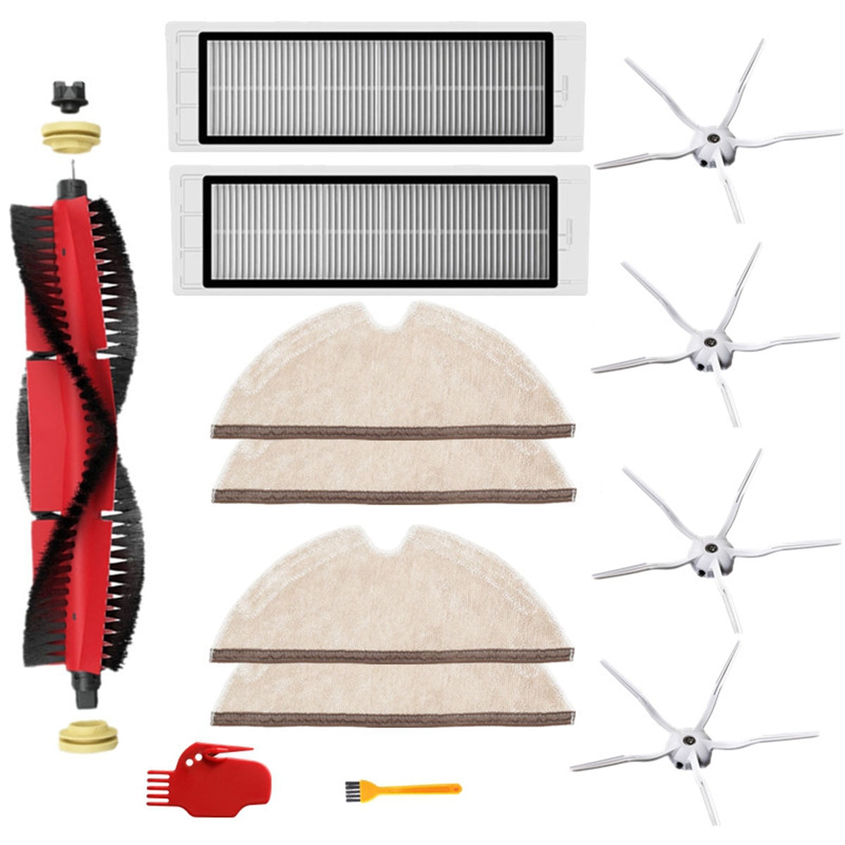13 st/set för xiaomi roborock  s6 s60 s65 s5 max  t6 ersättningstillbehör för dammsugare: A