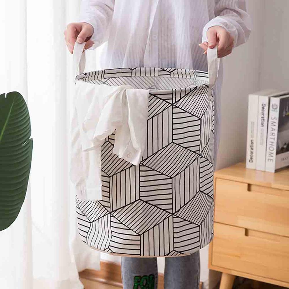 Gran cesta de la ropa de algodón impermeable bolsa de lavado de almacenamiento plegable корзина для белья, decoración para el hogar, accesorios, # FS18