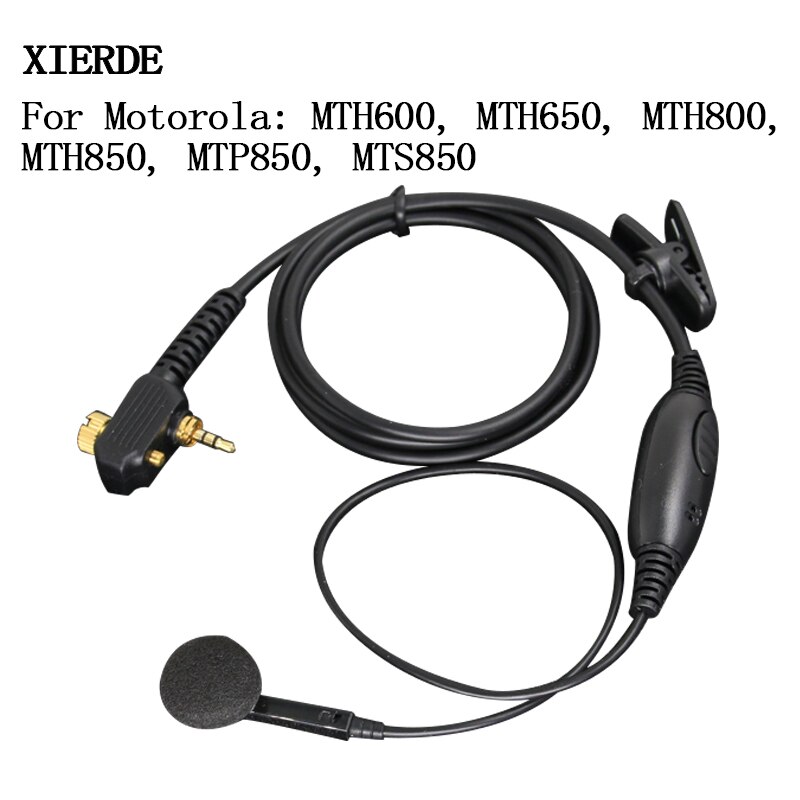 XIERDE Für Motorola 1Stift Mic Headset MTP850 MTH850 Radio in-ohr Hörer MTH800 MTP850 MTS850 MTH600 Ohrstöpsel