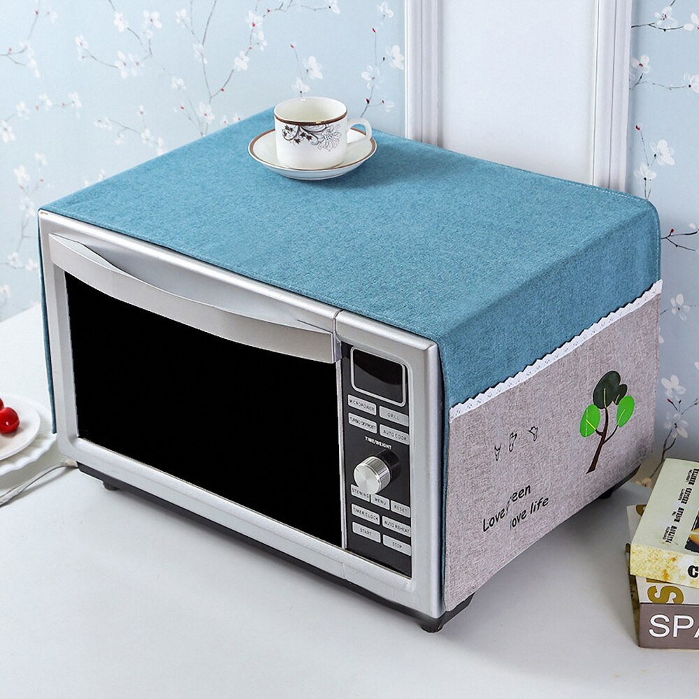 1PC Microwave Refrigerator Covering Towel Fridge Washing Machine Cover(Sky-blue)