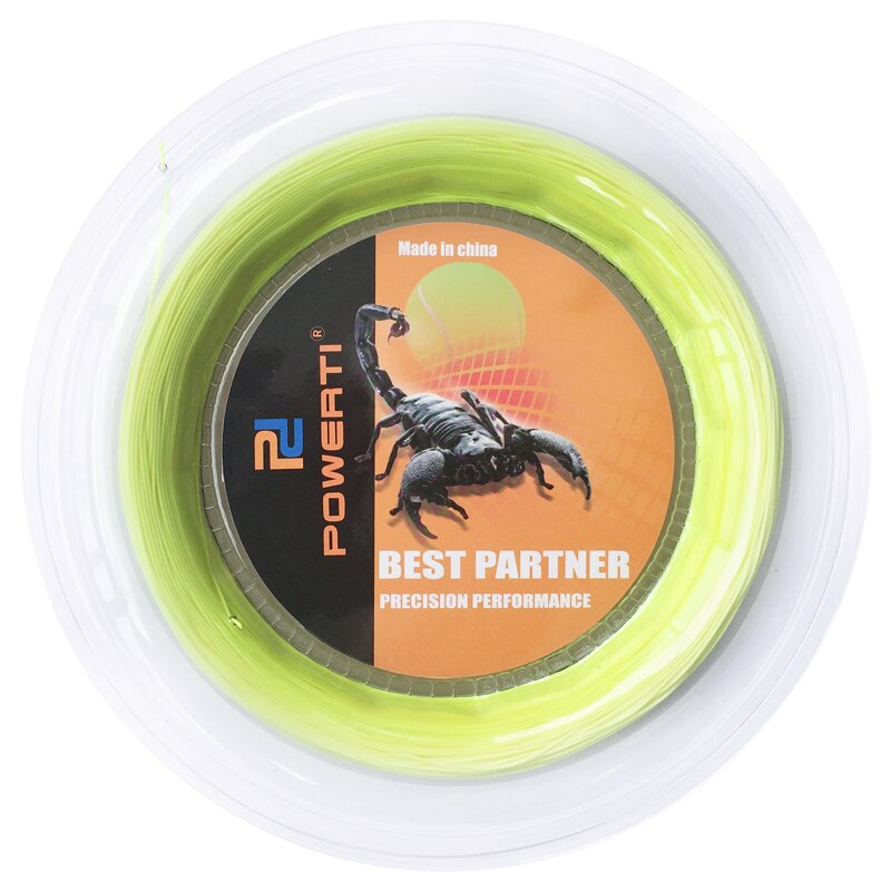 POWERTI – ficelle de raquette de Badminton, bobine de 200m, 0.72mm, ronde d'entraînement, Orange, Sport