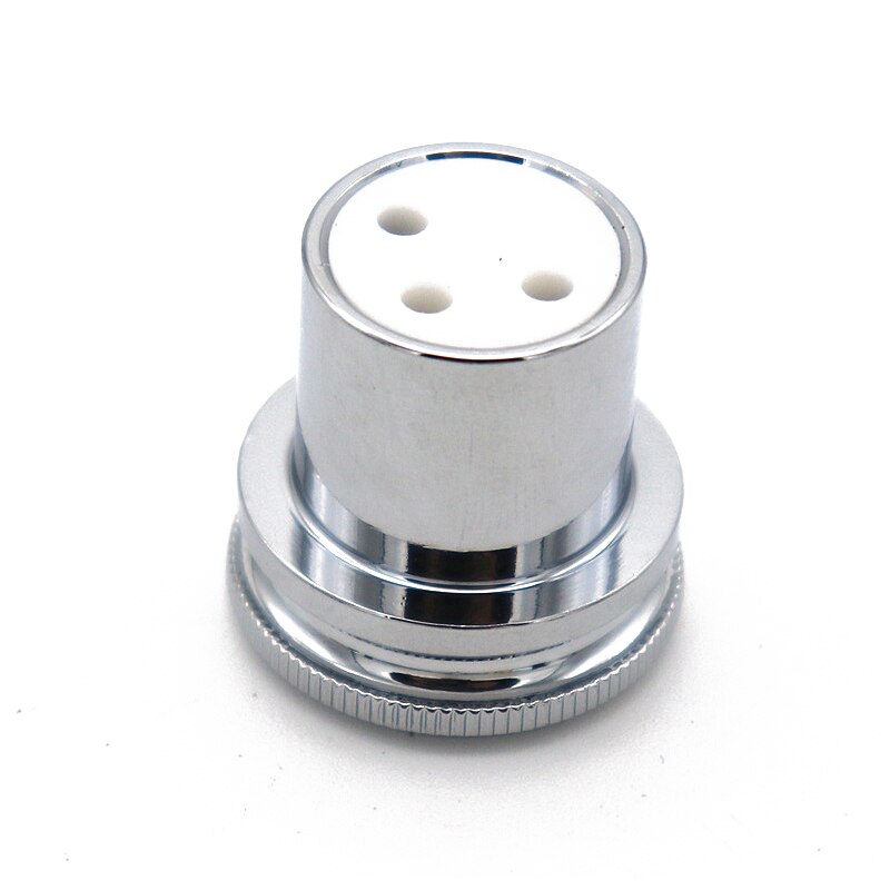 12Pcs Hifi Noise Stopper 24K Vergulde Koperen Rca Plug Caps Top Onder Inzet: 2pcs Female