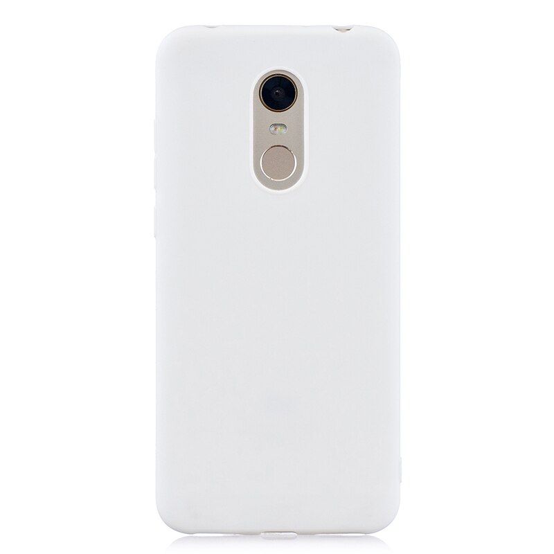 Gummi TPU Silikon Fall Für Xiaomi Redmi 5 Candy Farbe Weichen TPU Rückseitige Abdeckung Für Coque Xiomi Xiaomi Redmi 5 plus Redmi5 Plus Fall: For Redmi 5 Plus / White