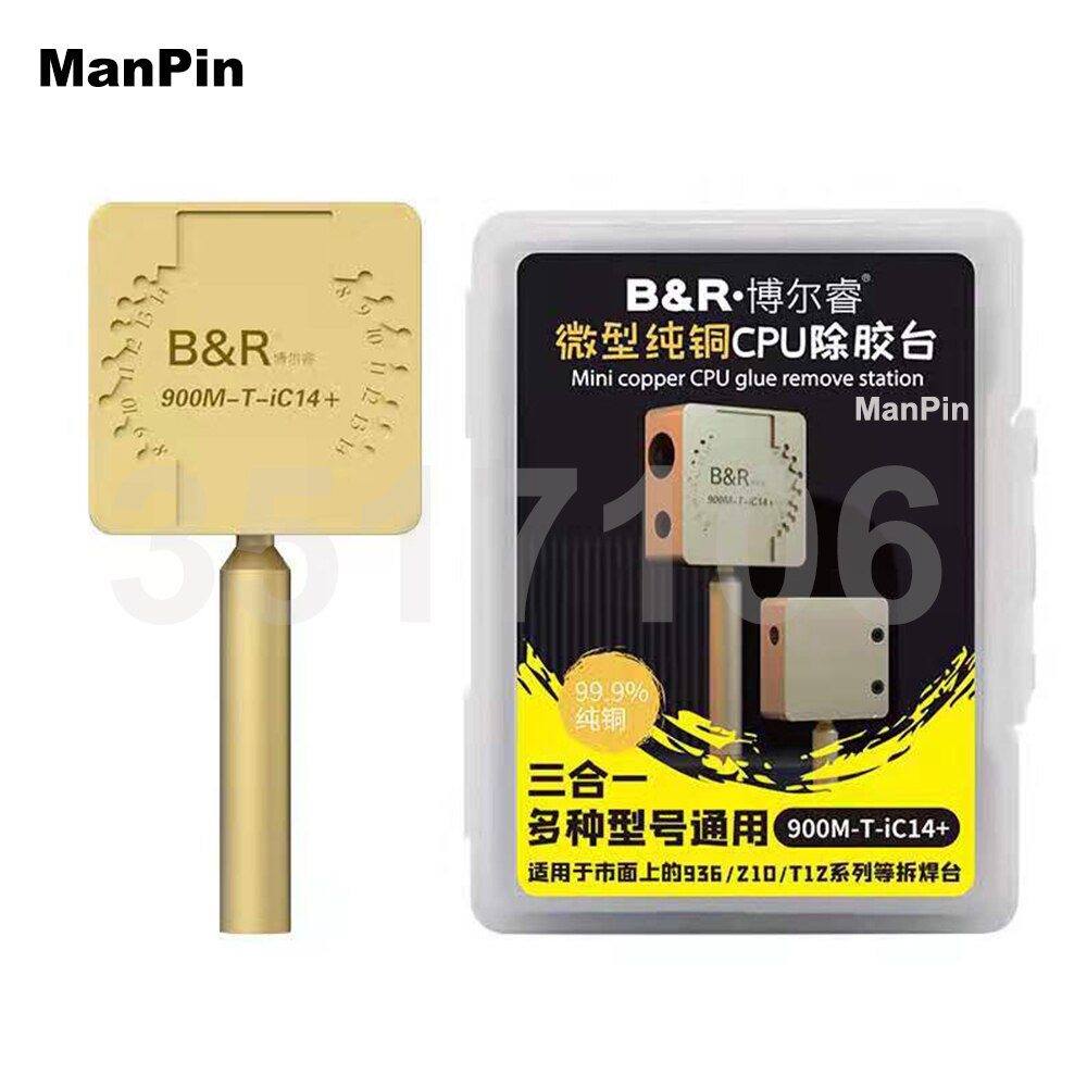 Mini-cpu-klebstoffentfernungsstation ,  a8 to a14 schnellheiz-ic-flexkabel aus reinem kupfer, kamera-ladeanschluss, handy-reparaturwerkzeuge