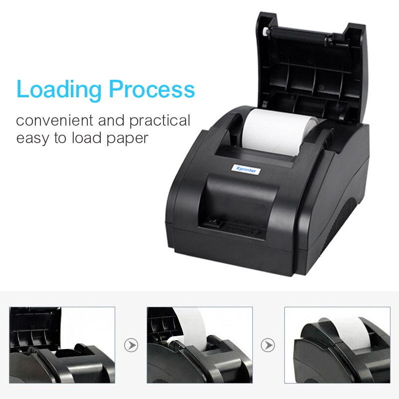 XP-58IIH Thermische Kleine Ticket Printer Printer Usb Machine Restaurant Pos Printer Voor Windows, Of Android En Ios