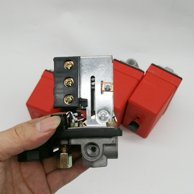 Parti di ricambio della valvola di controllo del pressostato del compressore d'aria pneumatico centrale 1P /4P 90-120 PSI 240V /380V Pressostato