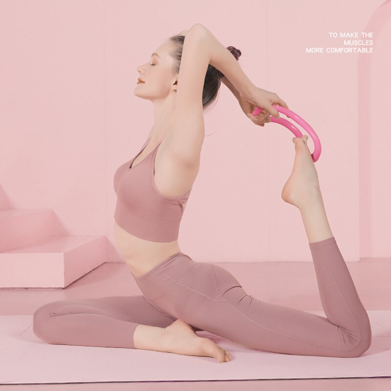 Yoga Cirkel Schouder Stretch Yoga Ring Pilates Workout Ring Loop Taille Vorm Pilates Bodybuilding Gym Thuis Training Accessoires