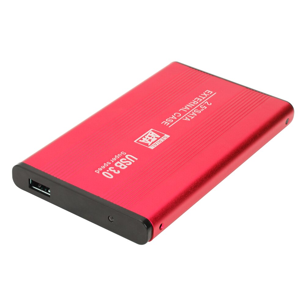 6 gbps  yd5 aluminiumlegering 2.5 inch harde schijfbehuizing sata naar usb 3.0- adapter externe hdd ssd-behuizing voor 2.5- inch sata hdd/ssd: Rood