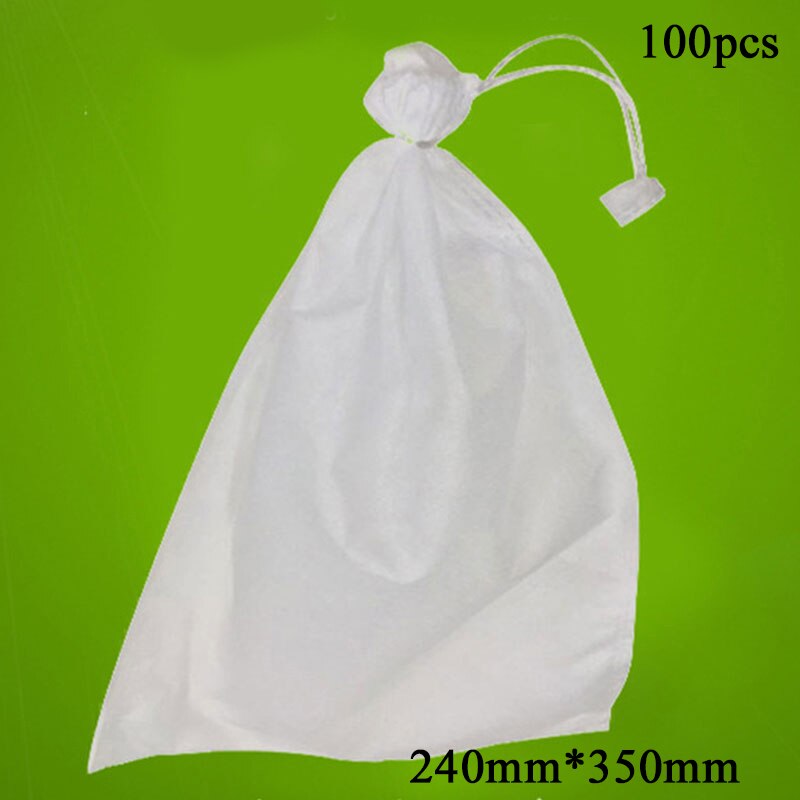 Bolsas de protección para uvas y verduras de jardín, bolsa de malla antiaves para Control de plagas agrícola, 100 Uds.,: Amarillo claro