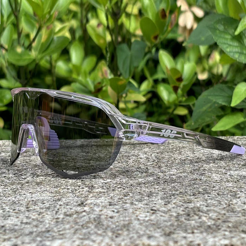 Cykelsolglasögon herr landsvägscykelglasögon utomhussport bergsklättring kvinnor cykel  uv400 cykelglasögon: Lavendel-