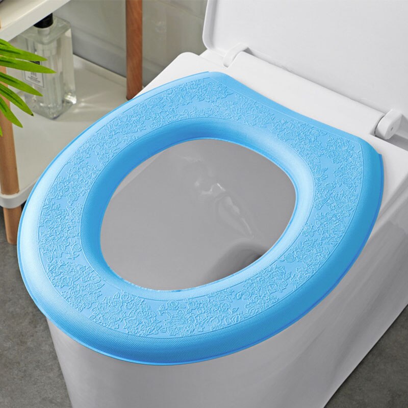 Winter Toilet Seat Cover Warm Waterproof O-shape Pad Closestool Mat Foam Soft Household Toilet Seat Cushion Bathroom Accessories: 1