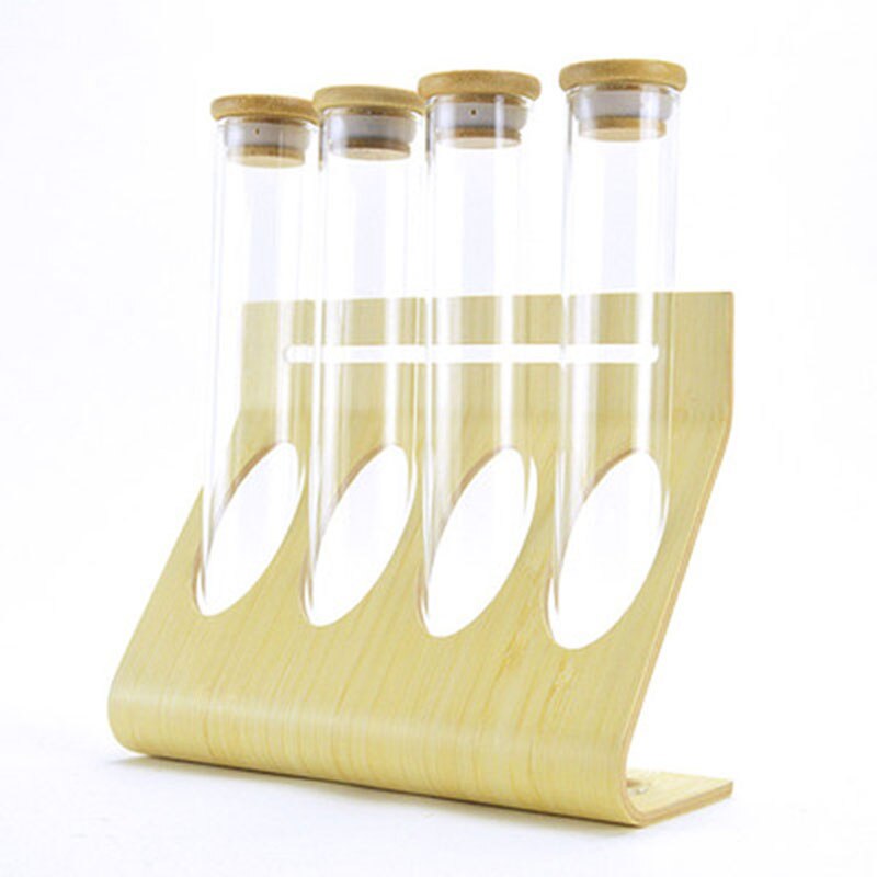 Coffee Bean Display Rack Flower Tea Display Rack Stand Cereals Canister Glass Test Tube Sealed Display