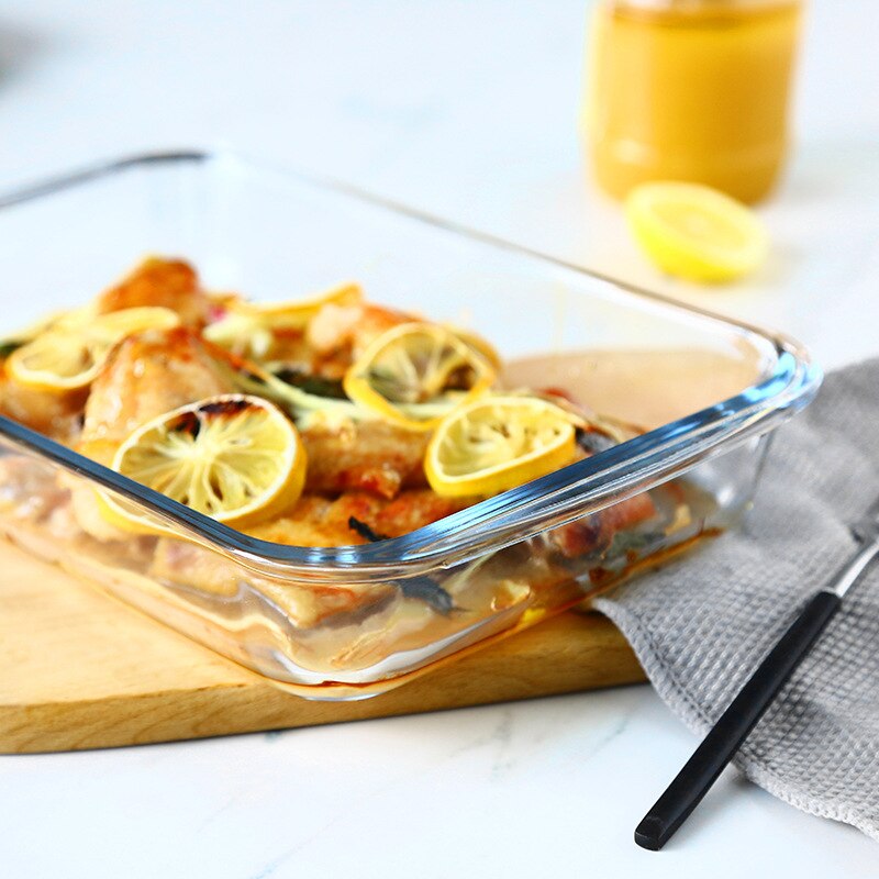 Dish Household Steamed Fish Plate Dinner Northern European Style Western Food Tray Rectangular Tableware