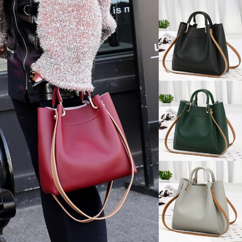 Frauen Dame Handtasche Schulter Taschen Tote Handtasche Leder Messenger Hobo Bag Satchel