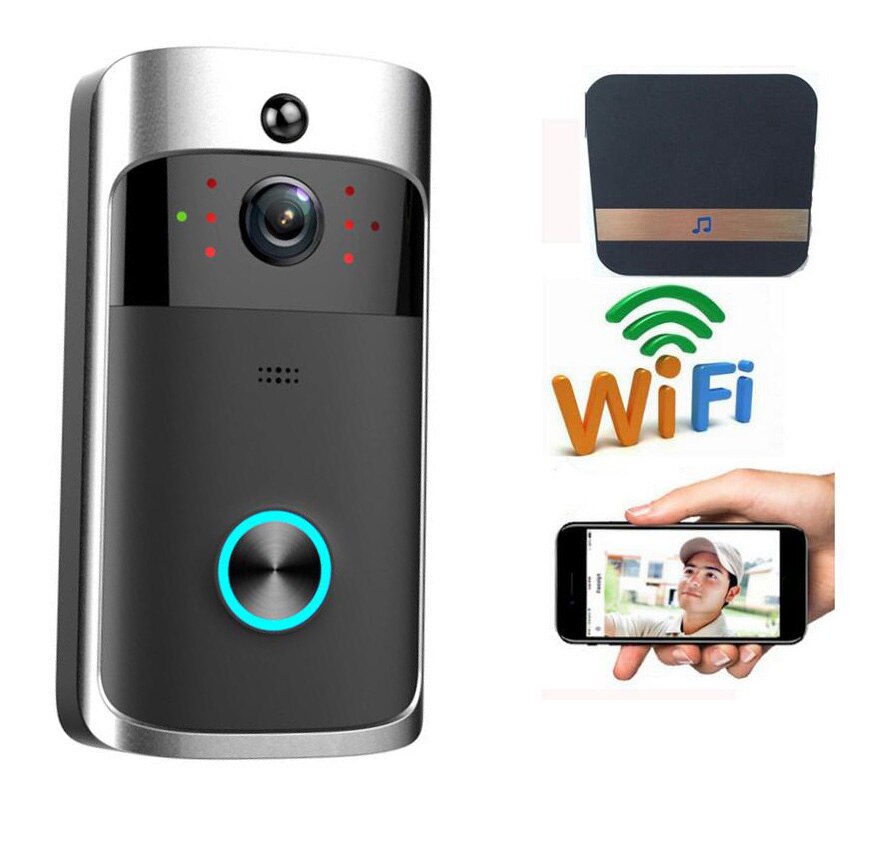 Smart IP Video Intercom WIFI Video Deurtelefoon Deurbel WIFI Deurbel Camera Voor Appartementen IR Alarm Draadloze Beveiliging Camera