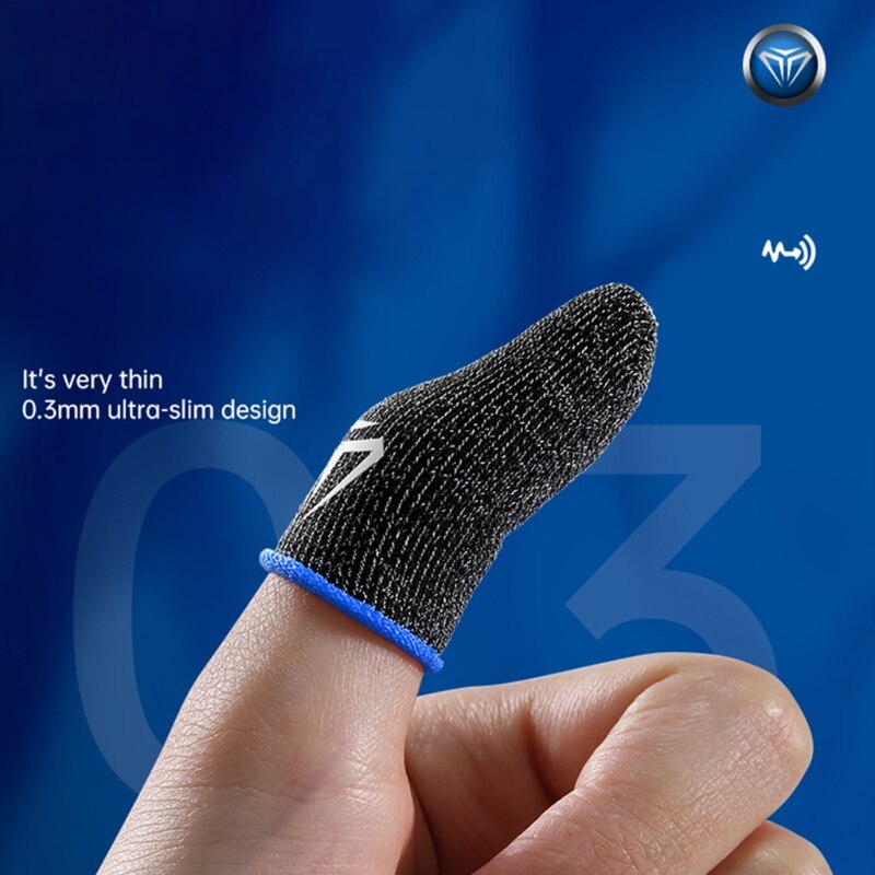 Funda para el dedo para Gaming, a prueba de sudor, guantes transpirables para los dedos, para juegos móviles, pantalla táctil