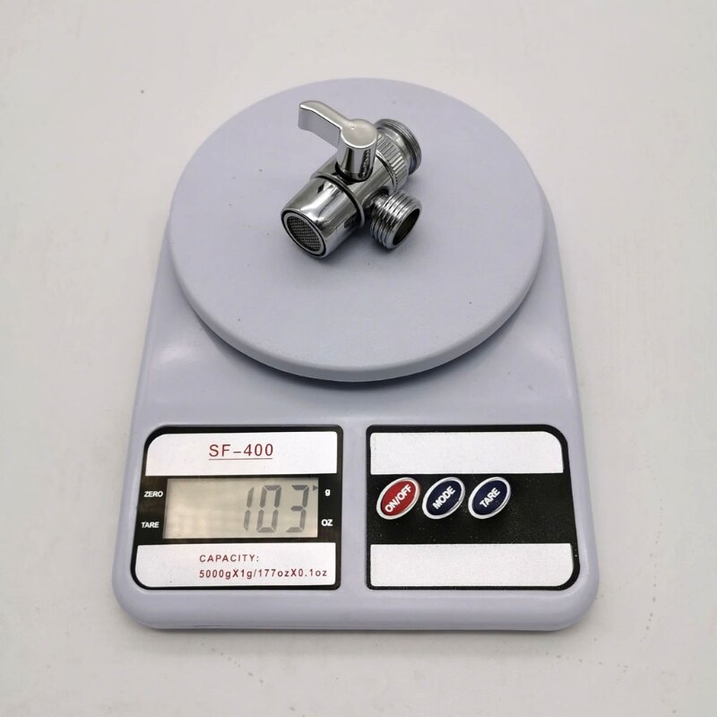 Brass Sink Valve Diverter Faucet Splitter Kitchen Bathroom Sink Faucet Replacement Part Faucet to Hose Adapter M22 X M24