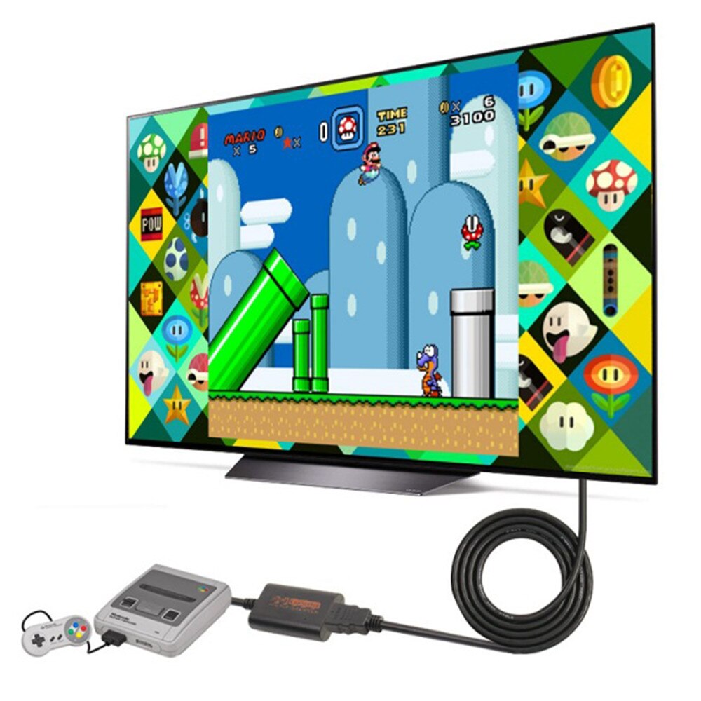 HDMI Converter Adapter Digital Analog HD 720P Adapter Cable for Nintend NGC/ N64/ SNE Game Console Accessories