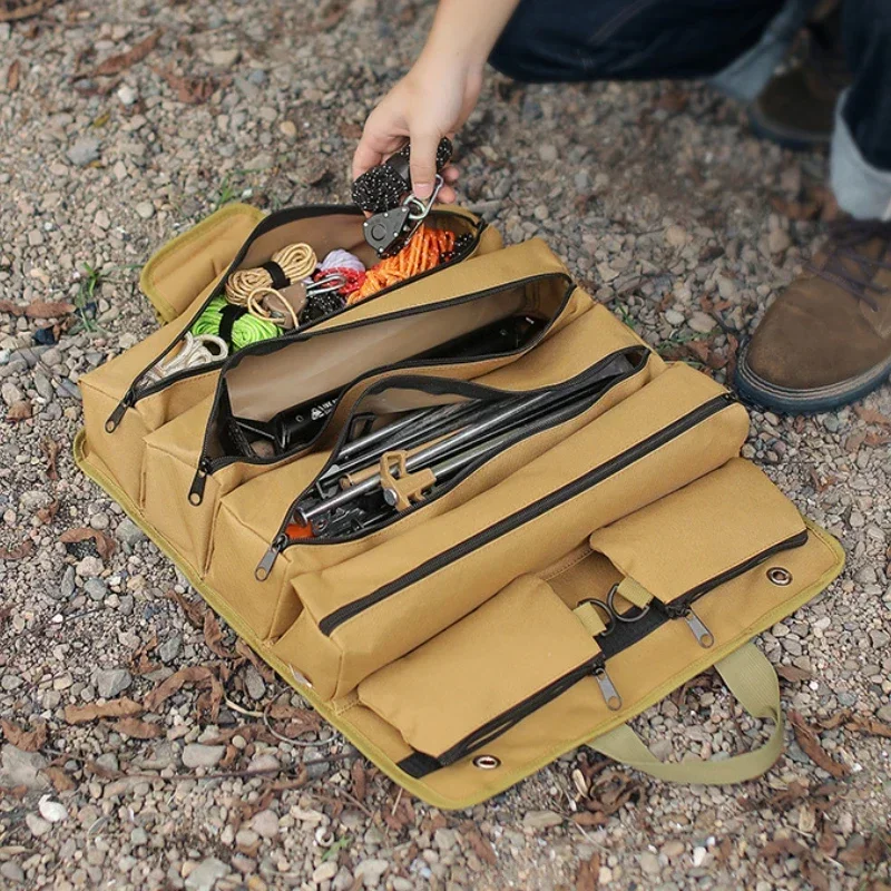 Camping Lager Tasche multifunktional draussen rollen hoch Zelt Anbindung Träger Pack Lager Tasche Wandern Reisen zusammenklappbar Lager Taschen