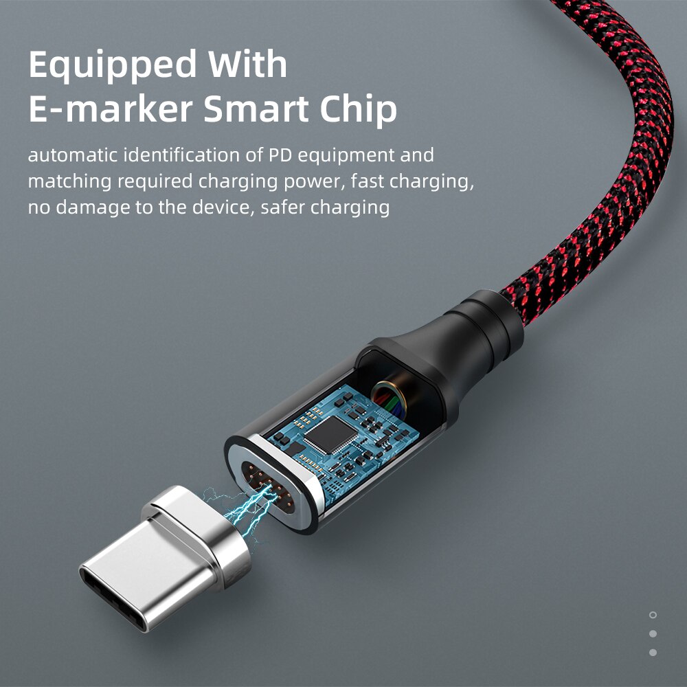 5A Magnetische Usb Kabel Micro Usb Type C Naar Usb C Kabel Met Usb A Connector Multifunction 100W Pd lader Usb C Snelle Oplaadsnoer