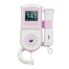 3MHz Probe Dual Interface Display Lcd-kleurenscherm Draagbare Pocket Foetale Doppler Prenatale Hart Baby Heart Monitor