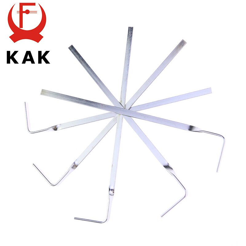 KAK 5PCS Locksmith Tools Stainless Steel Double Row Tension Wrench Tool Removal Hooks Lock Extractor Set Furniture Hardware