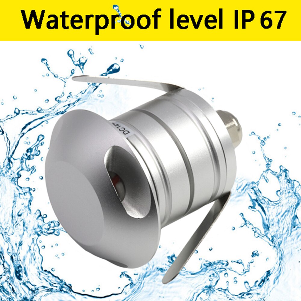 3W LED Underground Light DC12-24V Outdoor Recessed Deck Light Stair Step Light Garden Path Yard Spot Light Sidewalk Lighting