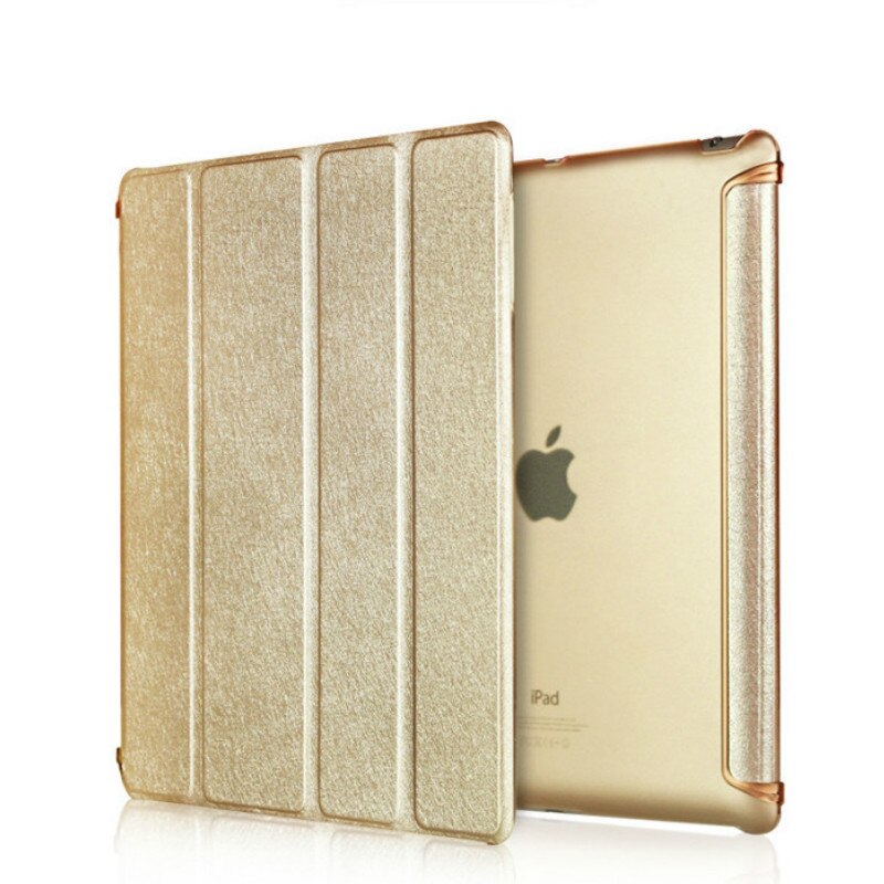 Funda para Apple iPad Air 1 9,7 "A1474 A1475 funda con Tapa de cuero para tableta inteligente con soporte magnético para ipad aire 2 A1566 A1567: for iPad 9.7 Gold