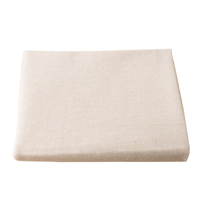 Bred 59 " bomuldslinned hvid calico ensfarvet baggrund stof dug hængende groft linned sofa gardin materiale