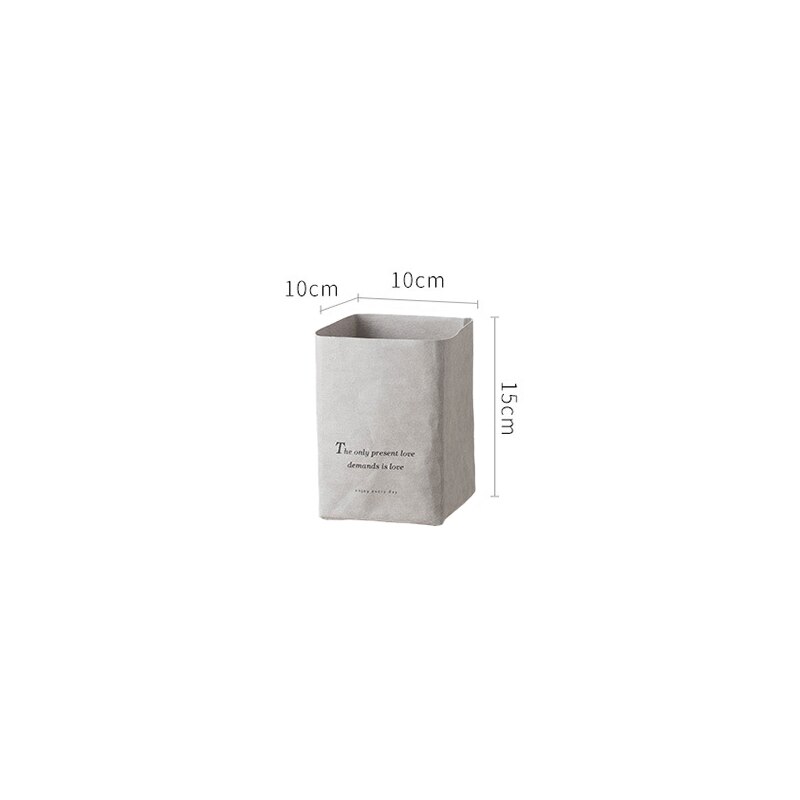Sac en papier Kraft lavable, sacs de légumes, sac de produits, sac de rangement de légumes réutilisable, sac de rangement de fruits et légumes de cuisine: S grey