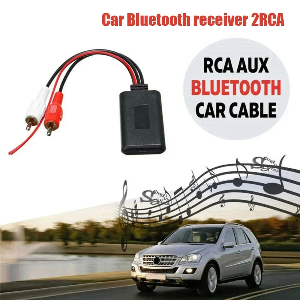 Car Wireless Bluetooth Receiver Module AUX Adapter Music Audio Stereo Receiver For 2RCA Interface Vehicles