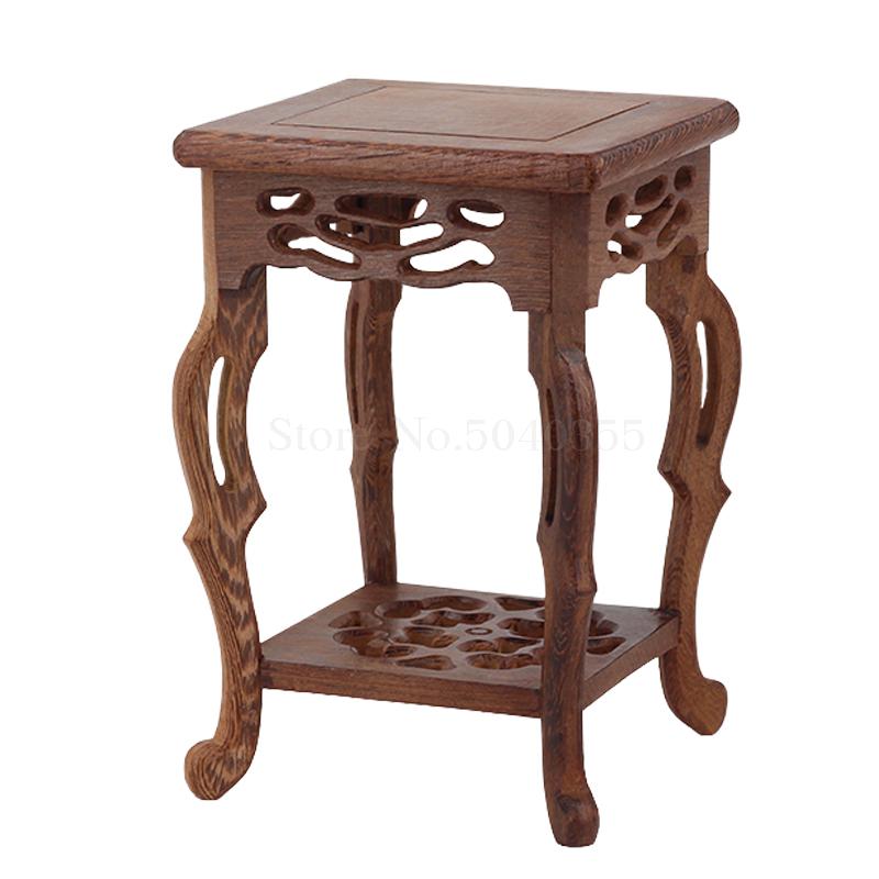 Mahogany base crafts odd stone solid wood teapot decoration vase incense burner flower pot Buddha statue small flower frame