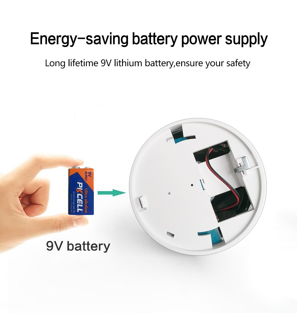 TOWODE Wireless Tuya Smart WIFI Smoke Fire Detector 80db Fire Protection Firefighter Sensors Store House Security Alarm System