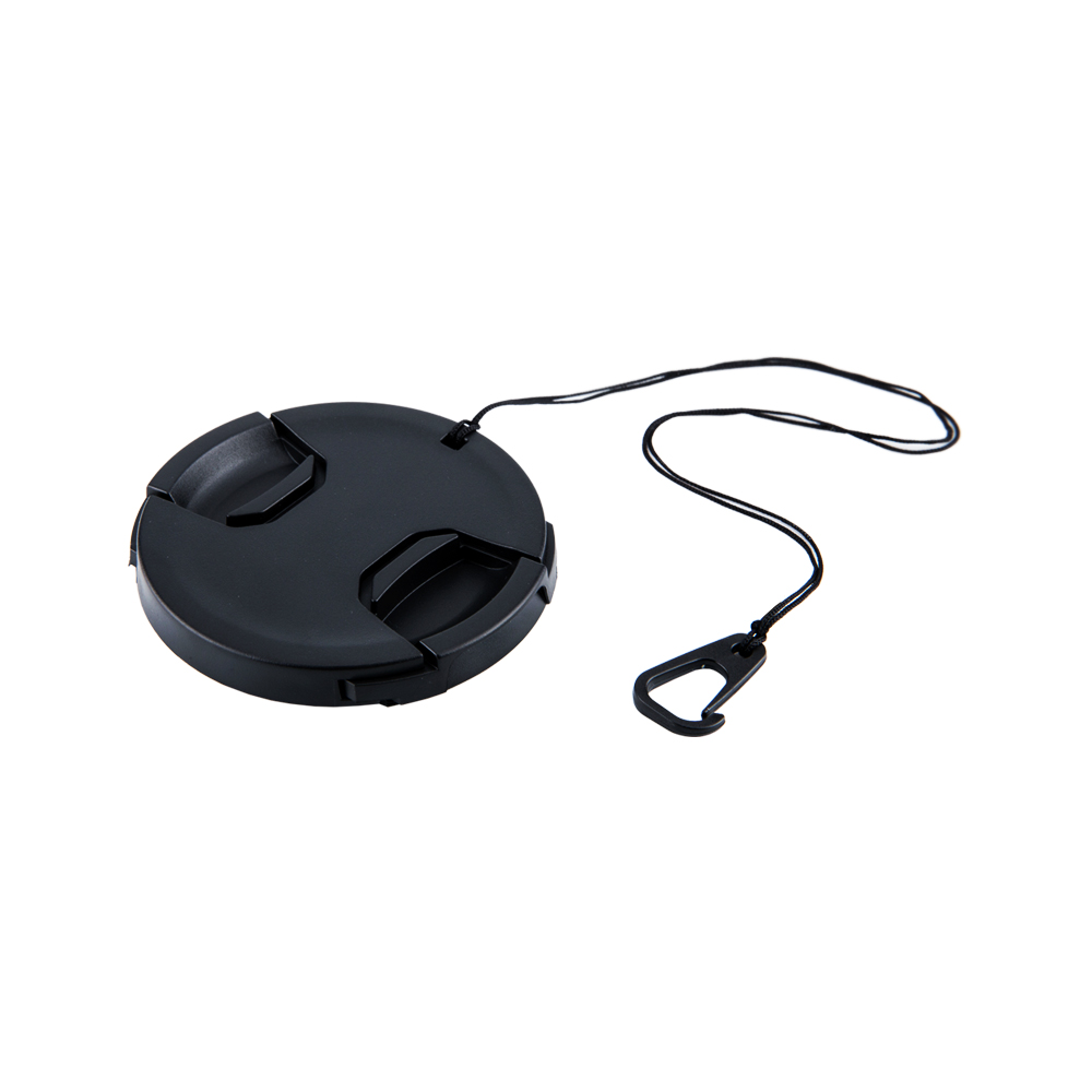 Tapa de lente frontal de cámara, Protector de filtro con gancho de seguridad, 43mm, 46mm, 49mm, 55mm, 58mm, 67mm, 77mm, 82mm, 86mm, 95mm, 1 ud.: 43mm / With lanyard