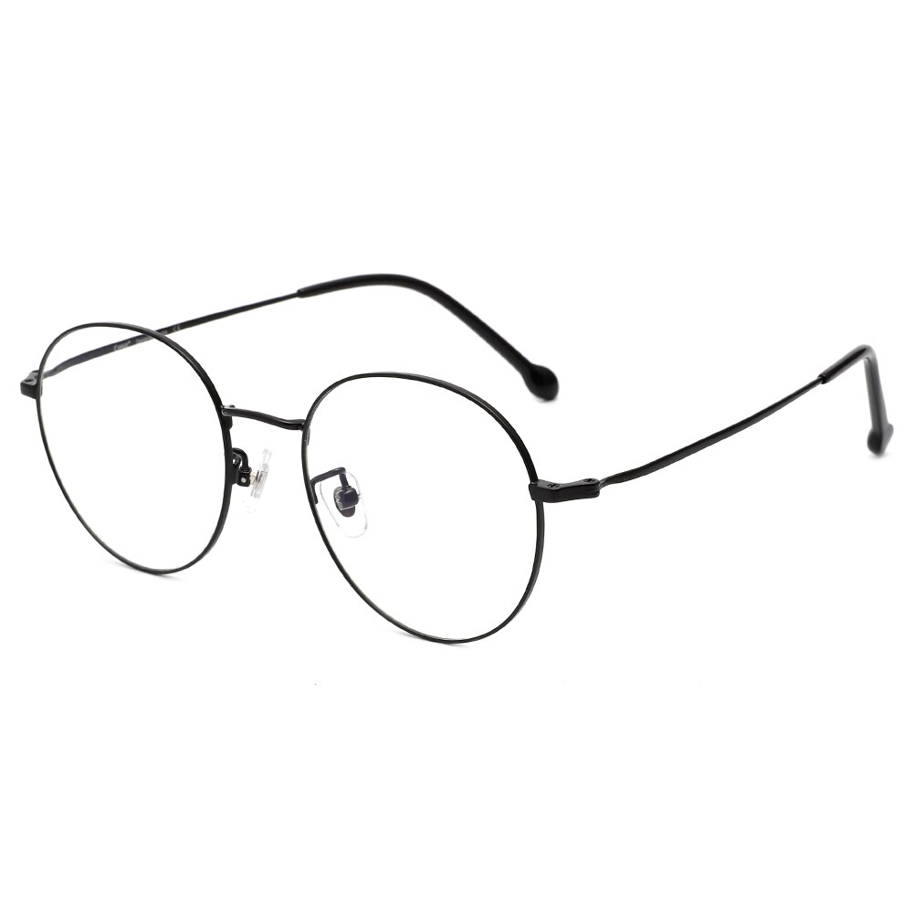 Cyxus Luce Blu di Blocco Del computer Occhiali anti-Occhi Fatigu Protezione UV Coreano del Metallo di Titanio RoundFrame Uomini/Donne Eyewear 8091