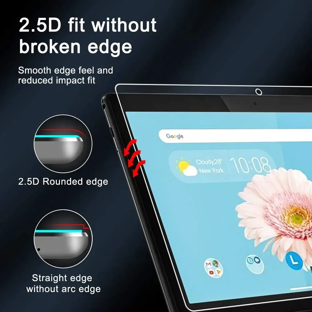 Tablet z hartowanym szkłem chronionym ekran dla Lenovo TAB M10 TB-X505/TB-X605F 10.1 cali bez bąbelków łatwa instalacja
