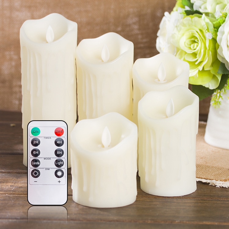 Lellen-bougie en forme de larmes, bougie parfumée, pilier à velas, pour décoration de mariage, pour fête d'anniversaire, bougies LED, 1 pièce