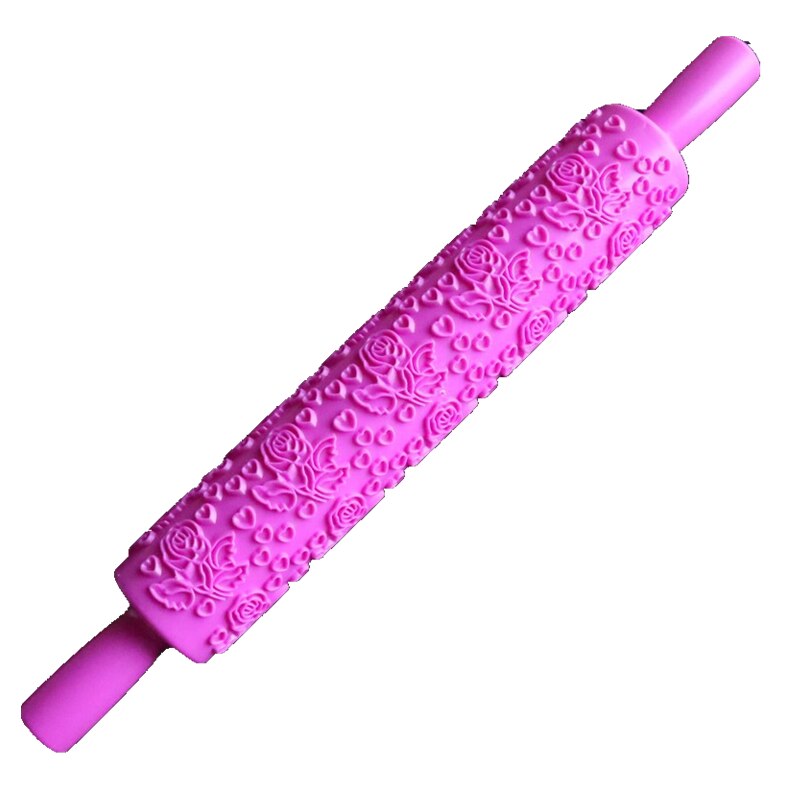 1 st plast präglad kavel socker hantverk dekorera kavel fondant präglad rullform gör det själv köksbakverktyg: 10