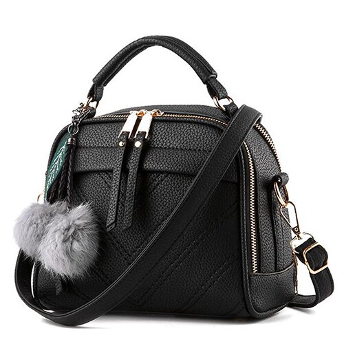 Ladsoul damenhandtasche, Hülse-schultertasche, lässige umhängetasche, gute damentasche, bolsas  lm3918/ g: Schwarze damentasche