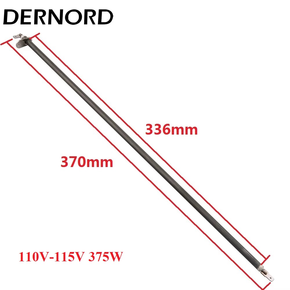 DERNORD Oven Luchtverwarmingselement 110 v-115 v Elektrische Rechte Buisverwarmer met Metalen Plaat Door Gloeien SUS304: WHITE
