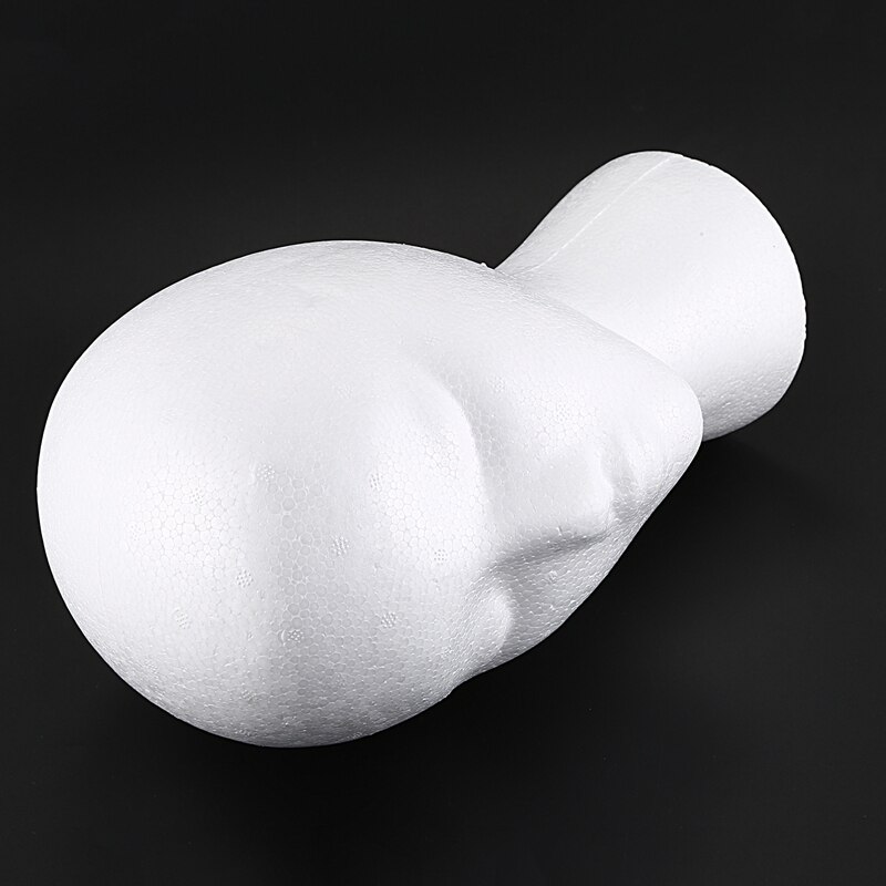 Styrofoam Foam Mannequin Wig Head Display Hat Cap Wig Holder White Foam Head