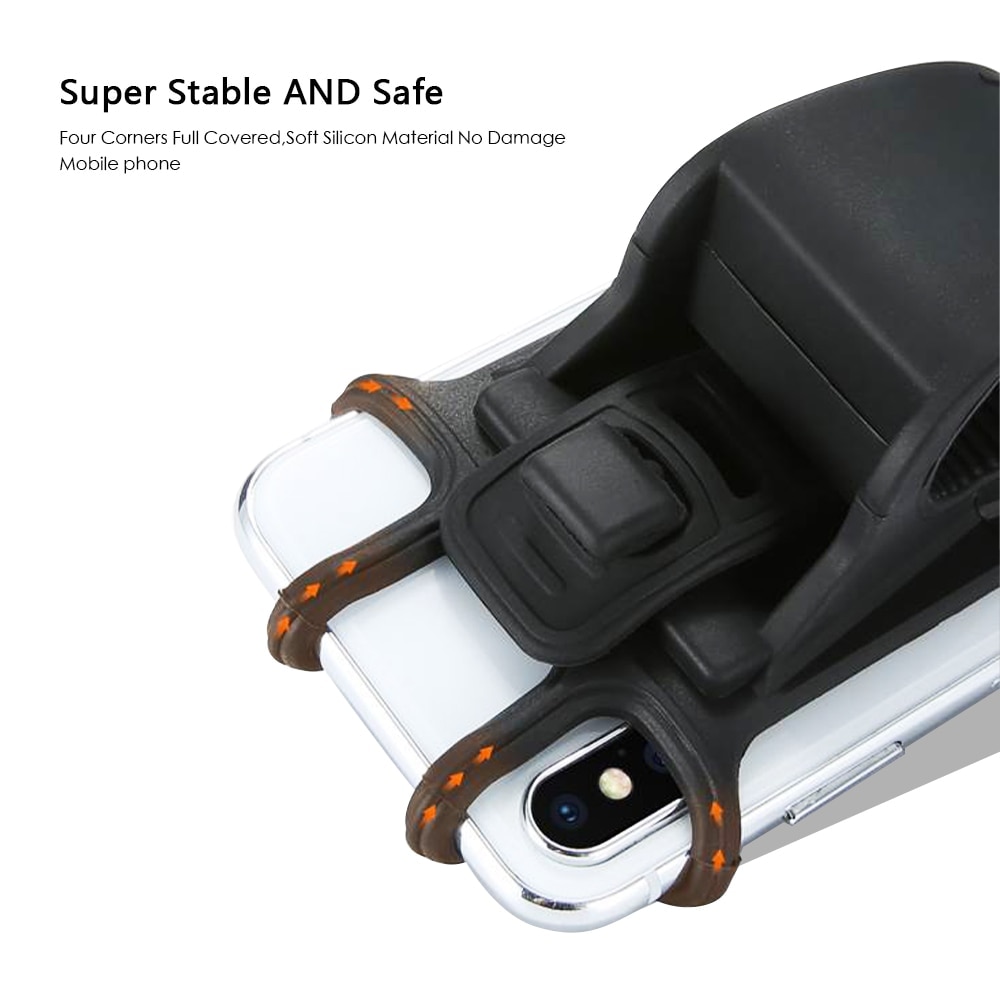 Fiets mobiele telefoonhouder siliconen motorfiets fiets stuurstandaard montagebeugel fiets telefoonhouder voor iphone gps-apparaat